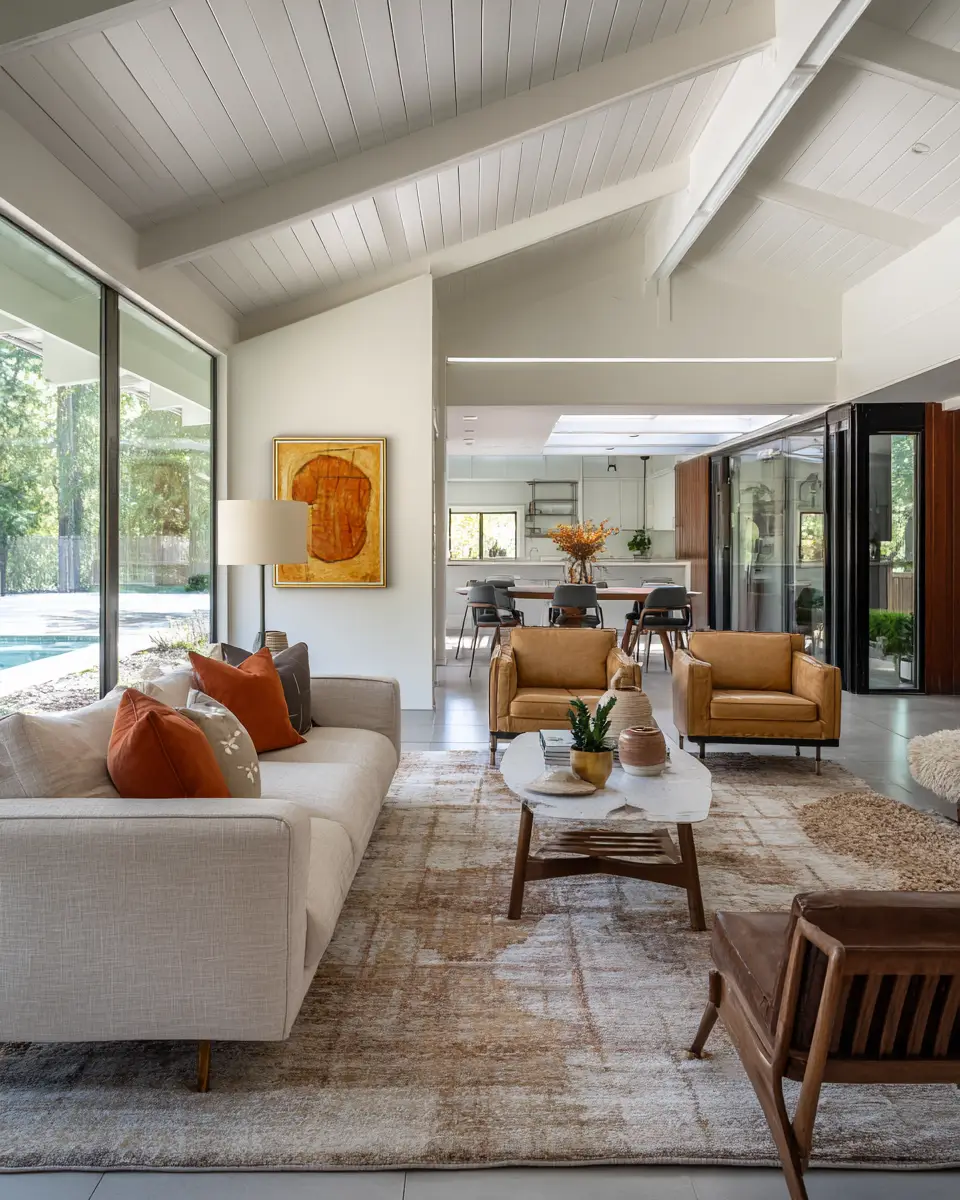 Moody Mid-Century Modern Living Room Decor Ideas