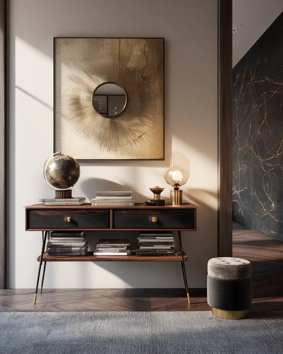 Moody Mid-Century Modern Living Room Decor Ideas