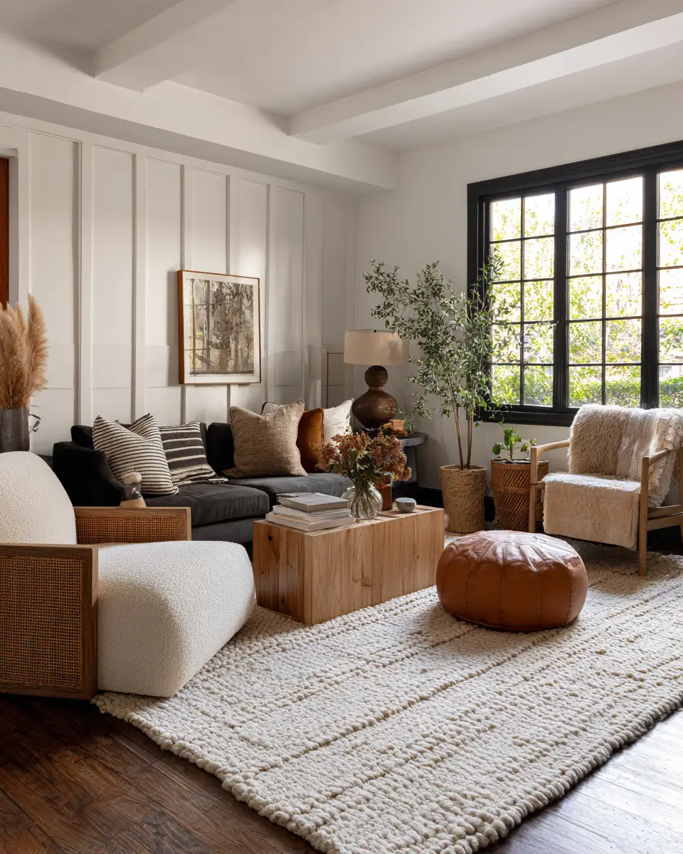 Moody Mid-Century Modern Living Room Decor Ideas