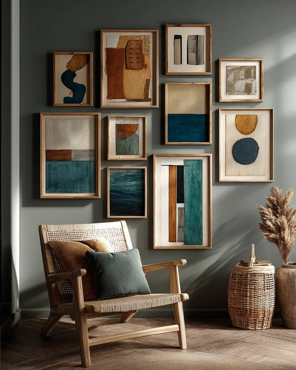 Moody Mid-Century Modern Living Room Decor Ideas