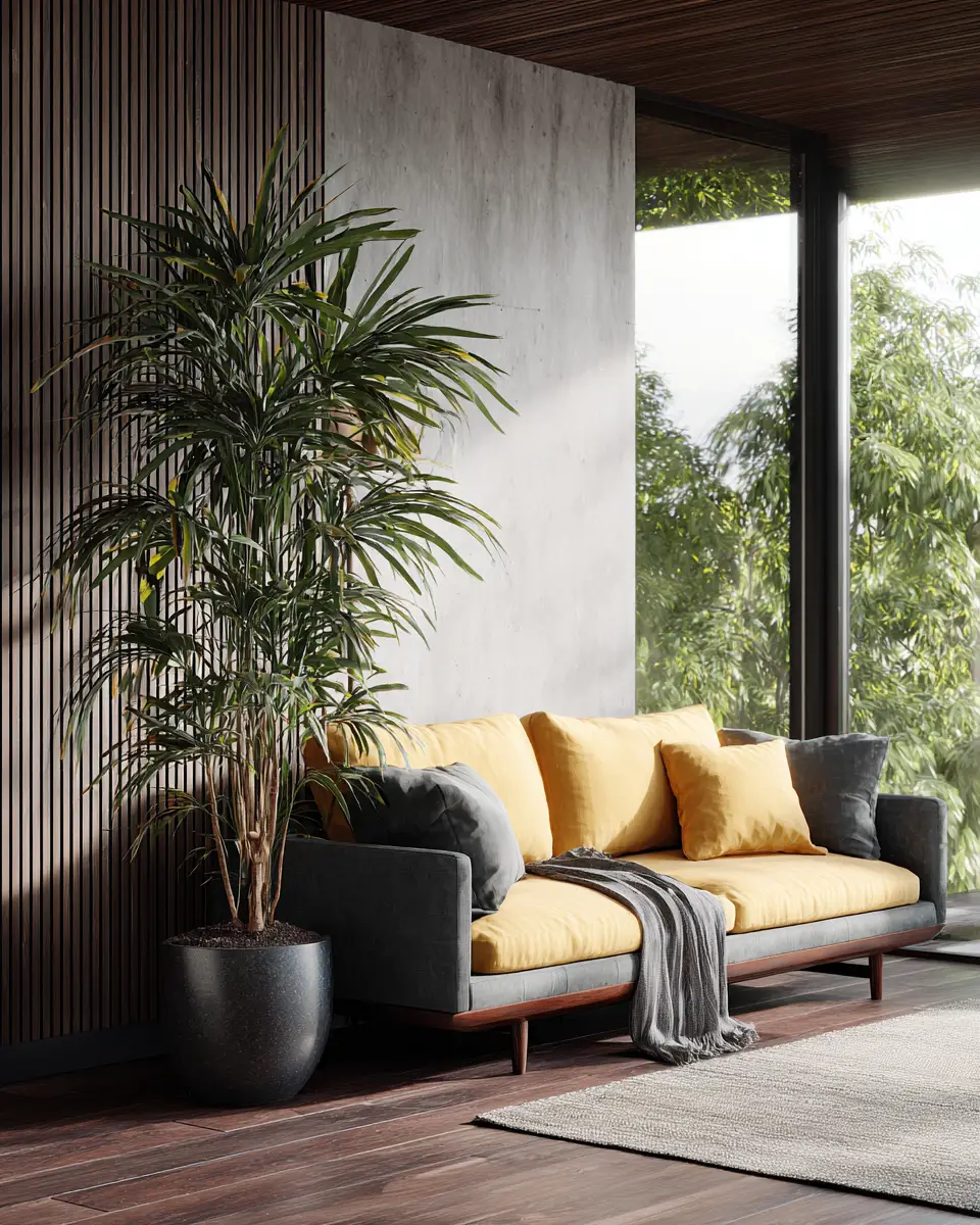 Moody Mid-Century Modern Living Room Decor Ideas