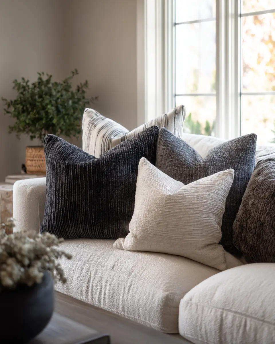 Moody Modern Farmhouse Living Room Decor Ideas