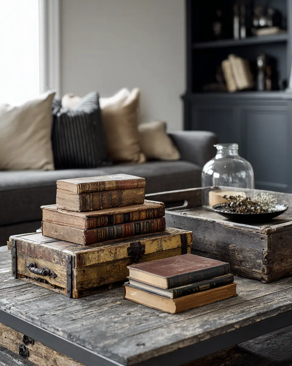 Moody Modern Farmhouse Living Room Decor Ideas