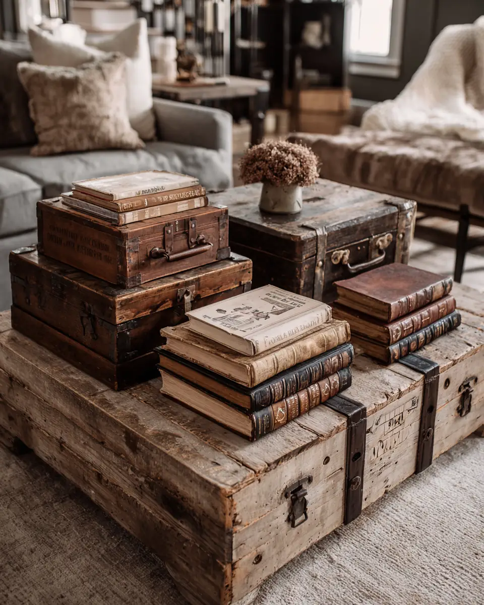 Moody Modern Farmhouse Living Room Decor Ideas