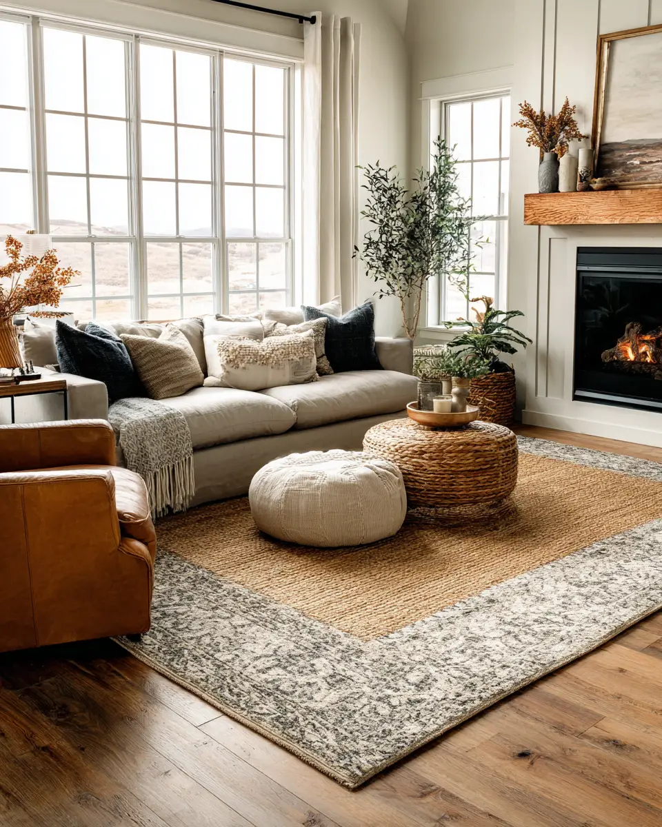 Moody Modern Farmhouse Living Room Decor Ideas