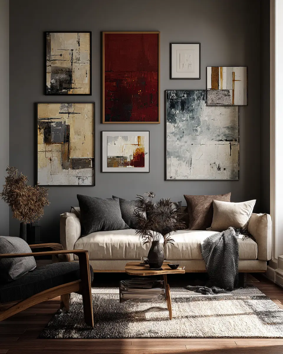 Moody Modern Living Room Decor Ideas