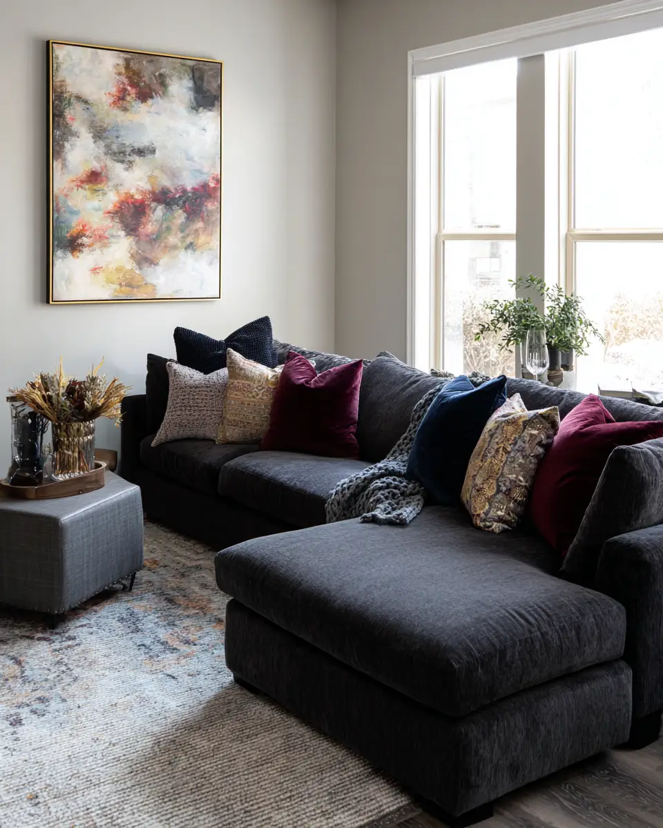 Moody Modern Living Room Decor Ideas