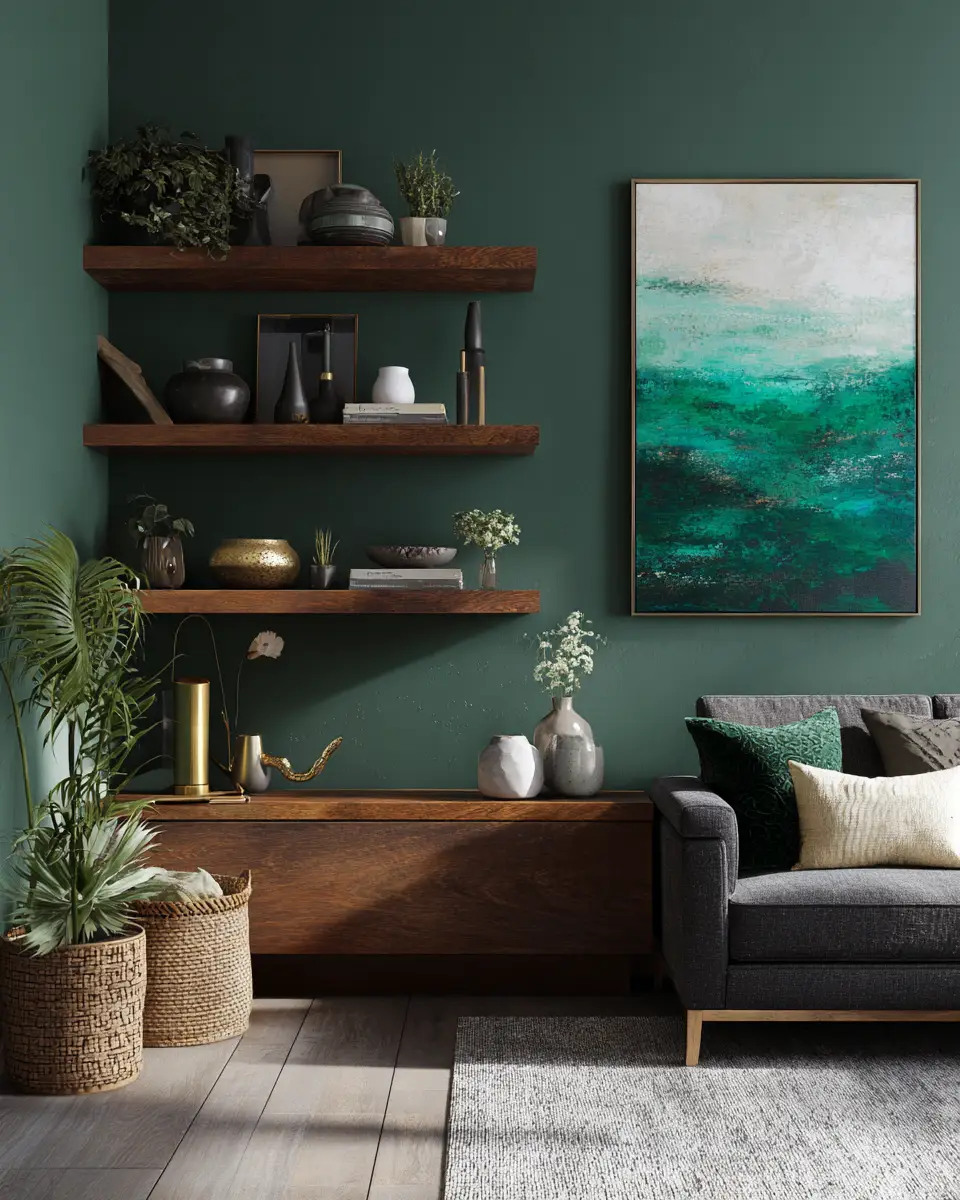 Moody Modern Living Room Decor Ideas