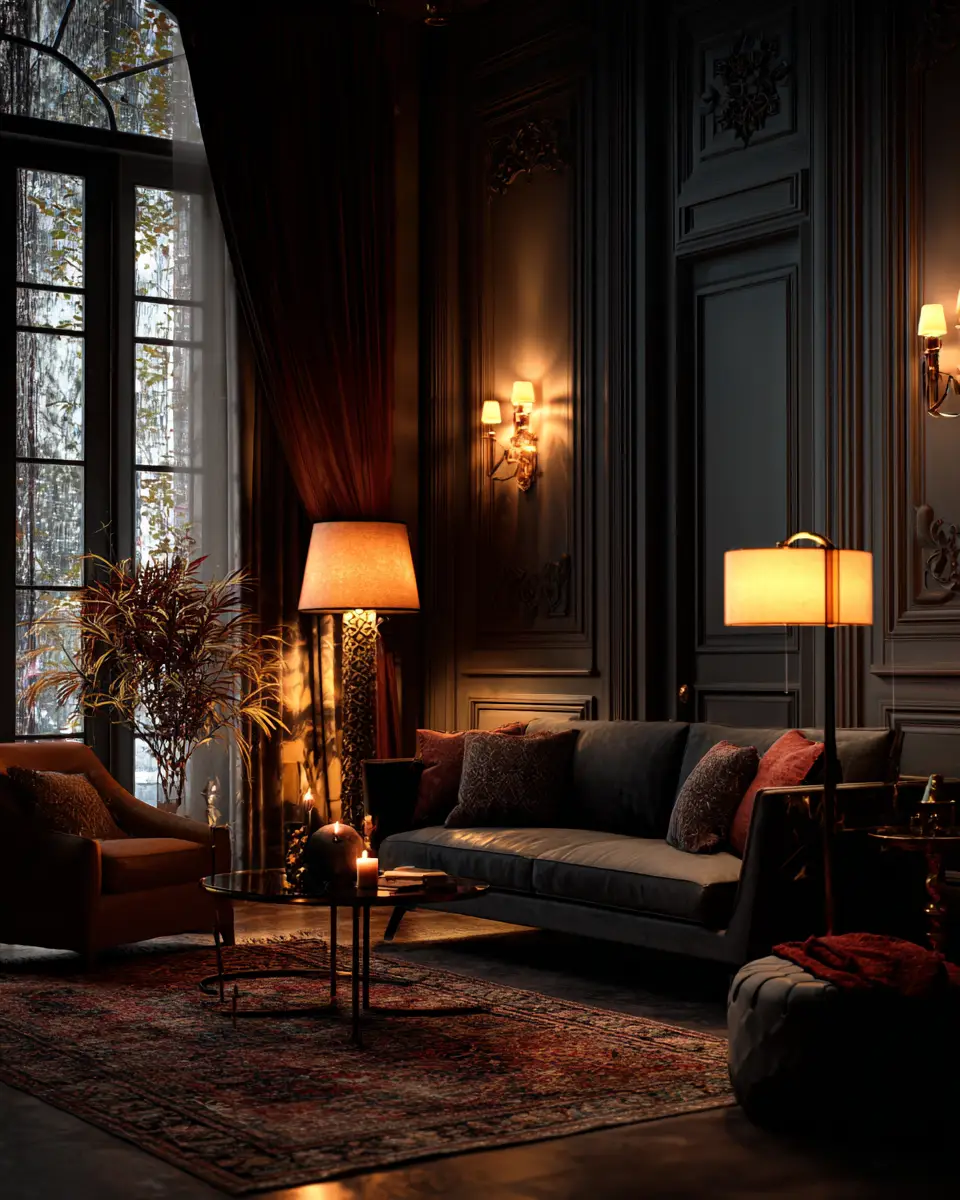 Moody Modern Living Room Decor Ideas