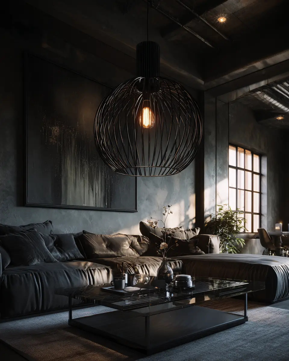 Moody Modern Living Room Decor Ideas