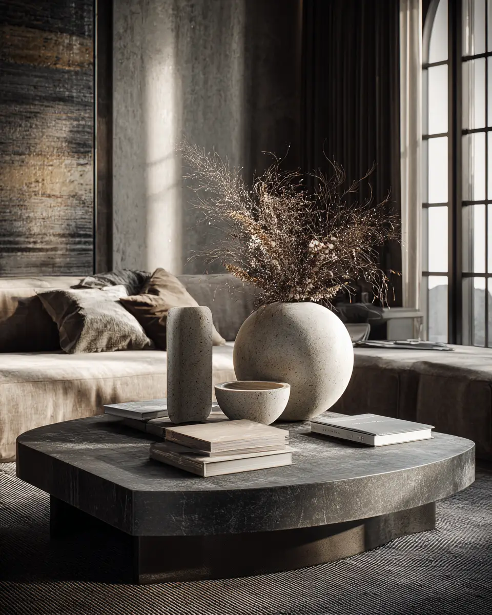 Moody Modern Living Room Decor Ideas