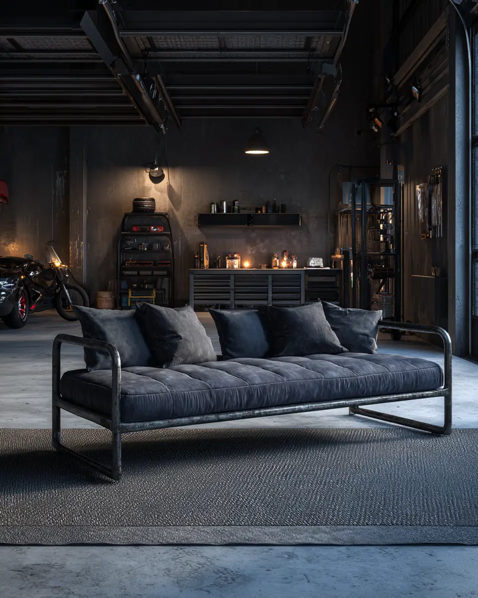 Moody Organic Modern Garage Decor Ideas