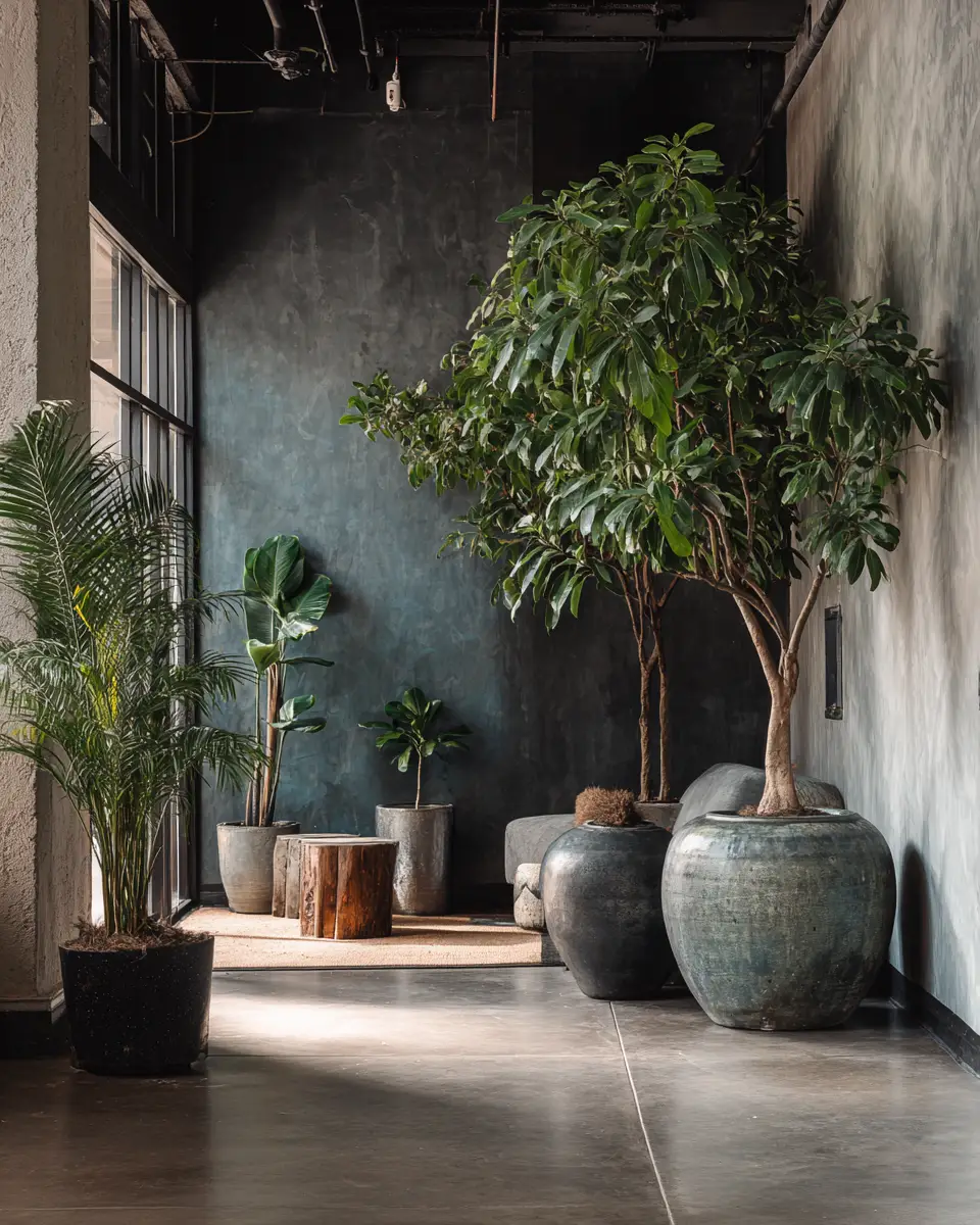 Moody Organic Modern Garage Decor Ideas