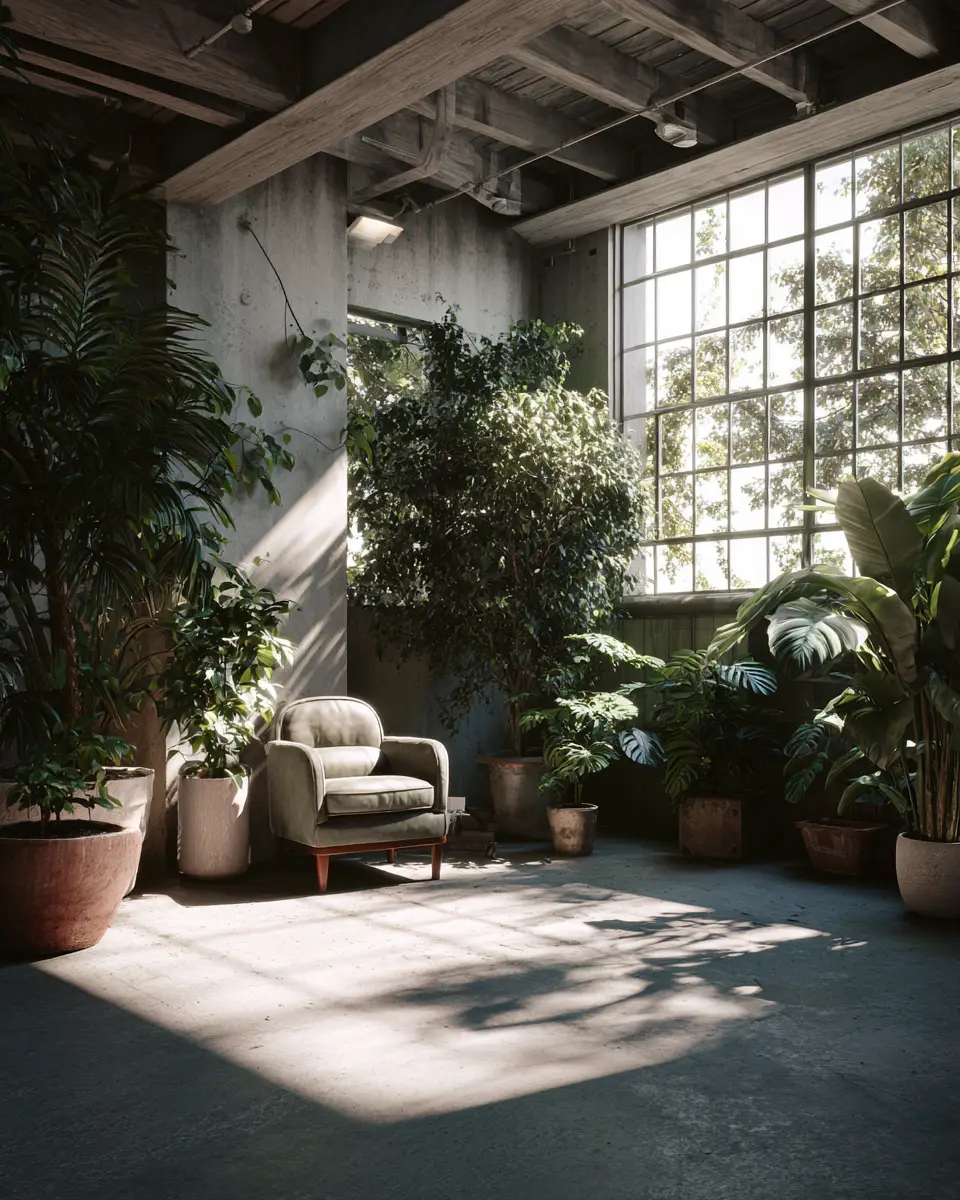 Moody Organic Modern Garage Decor Ideas