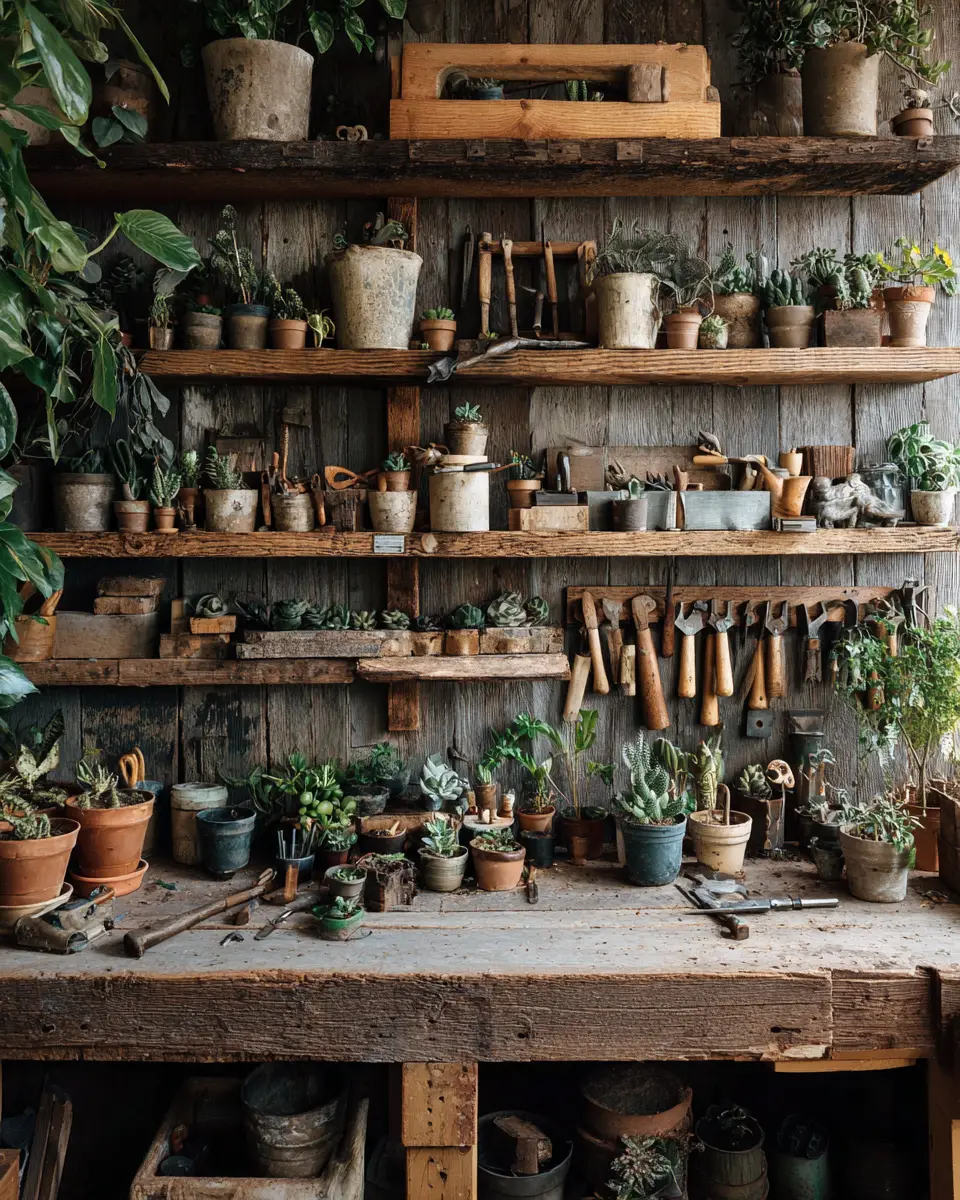 Moody Organic Modern Garage Decor Ideas