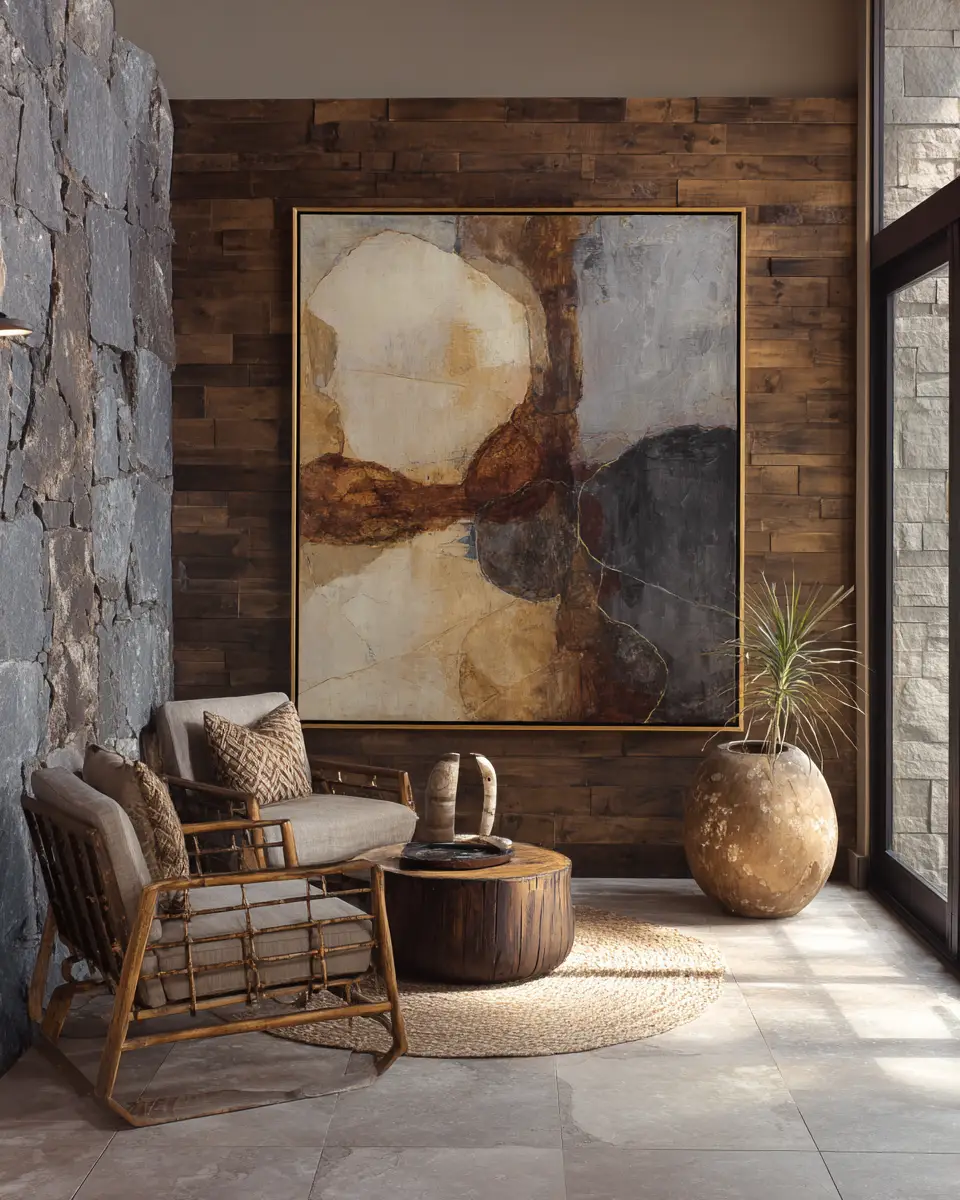 Moody Organic Modern Garage Decor Ideas