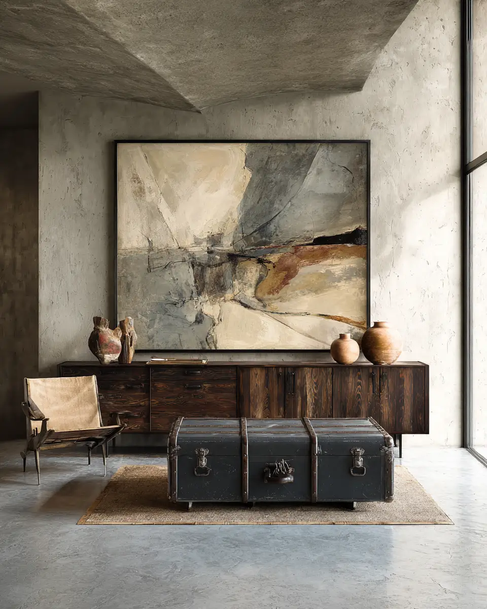 Moody Organic Modern Garage Decor Ideas