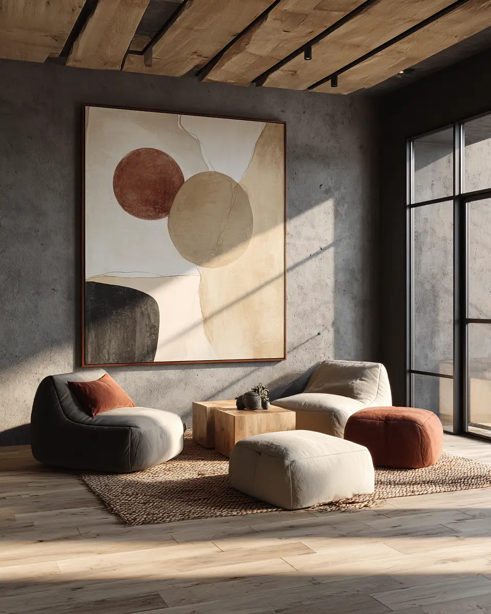 Moody Organic Modern Garage Decor Ideas