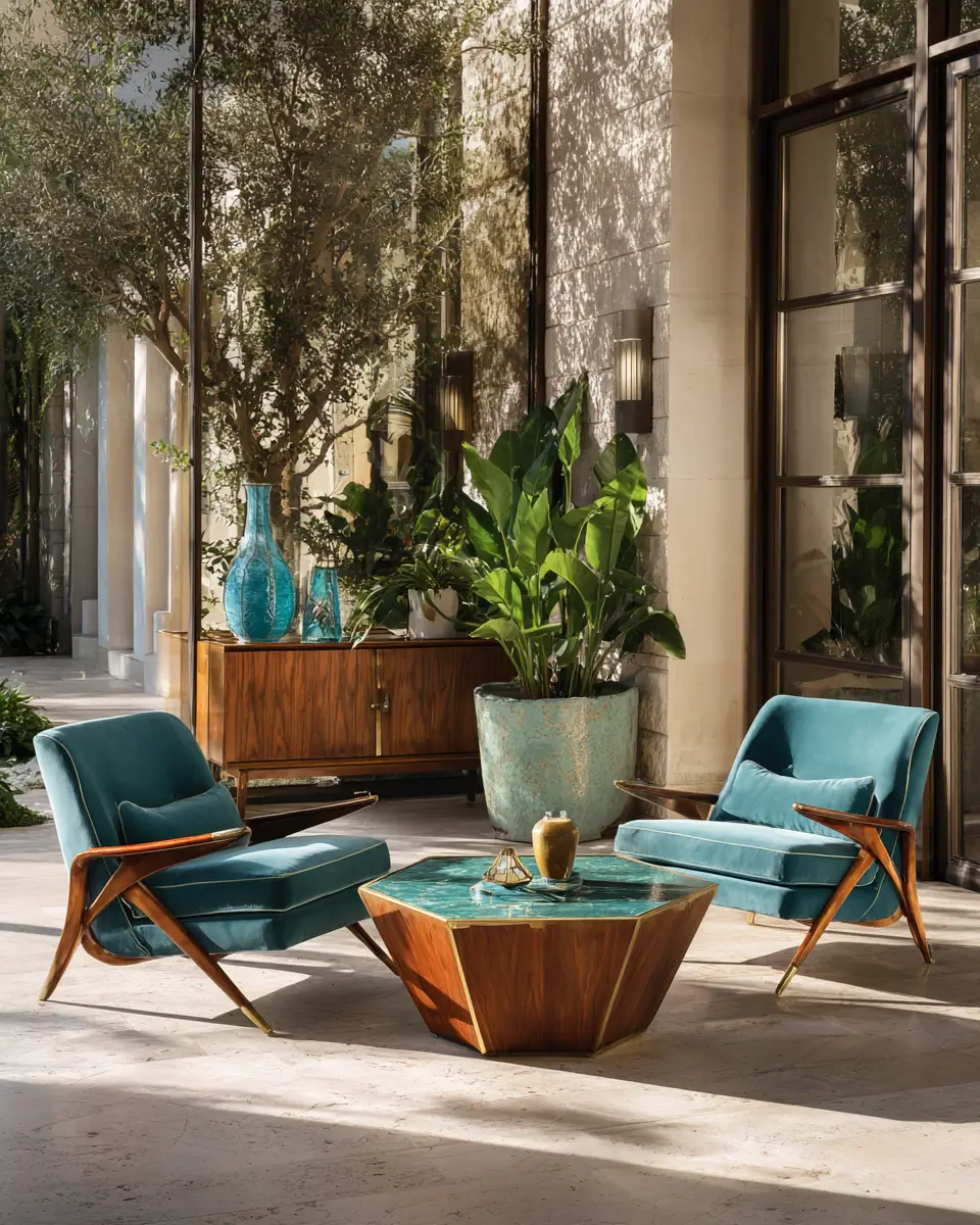 Moody Retro Patio Decor Ideas - Featured