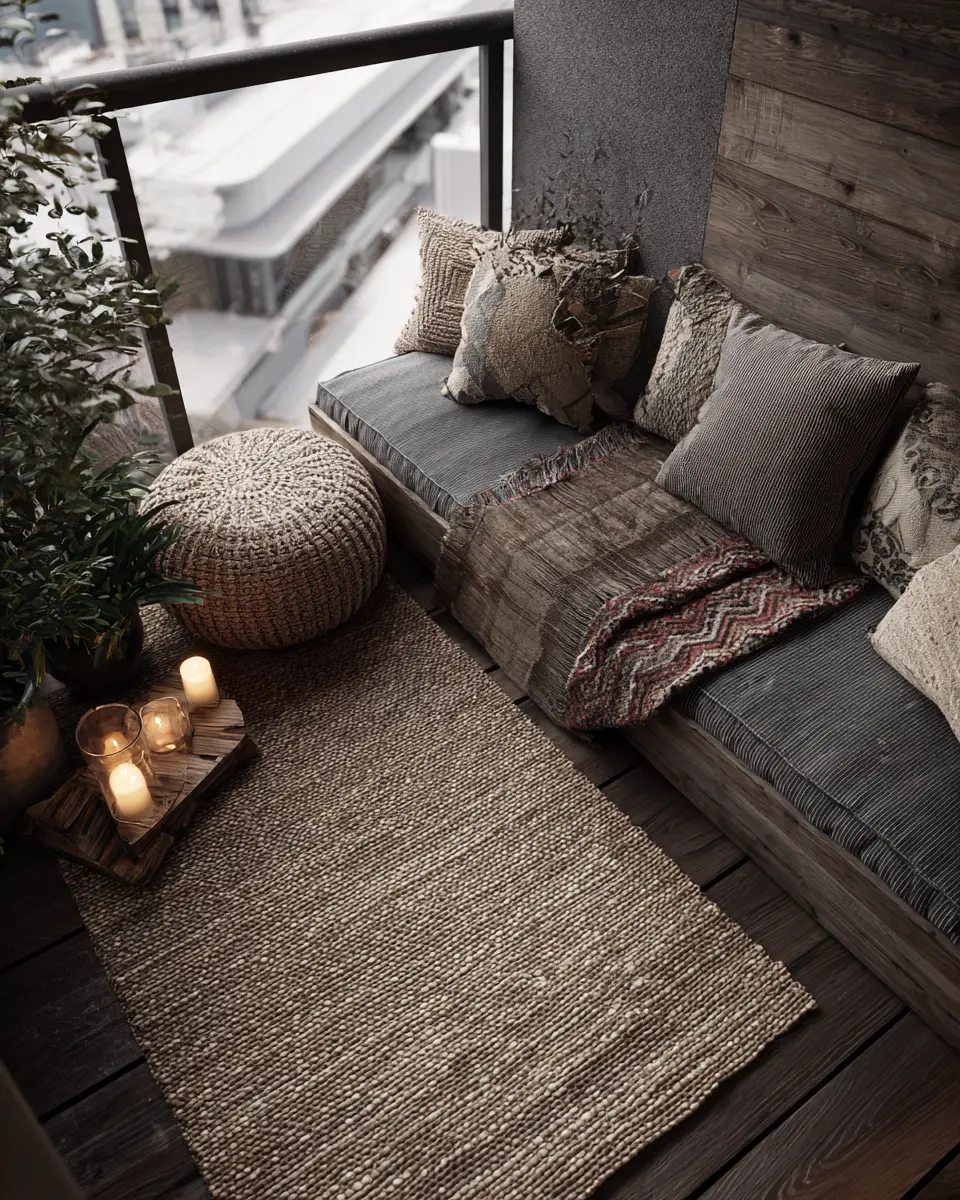 Moody Scandinavian Balcony Decor Ideas