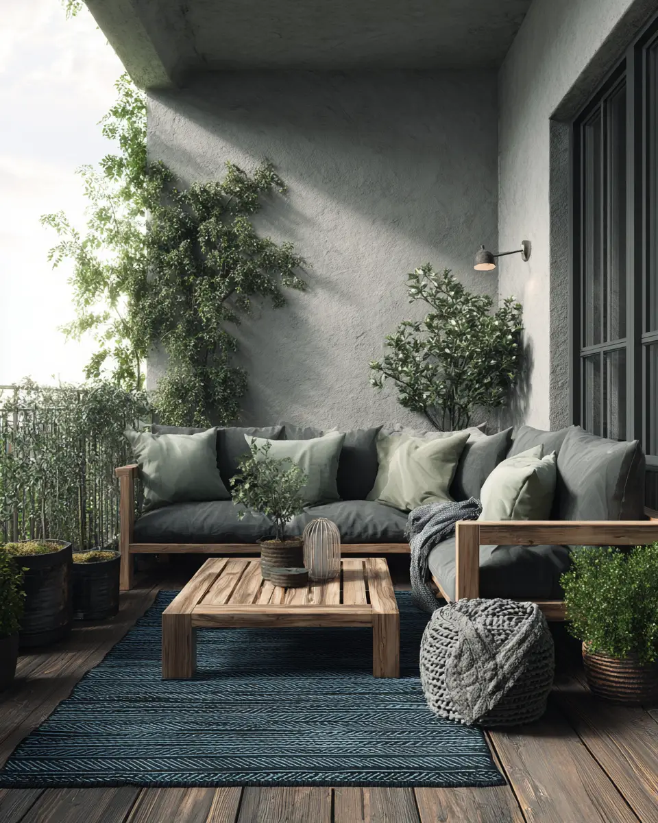 Moody Scandinavian Balcony Decor Ideas