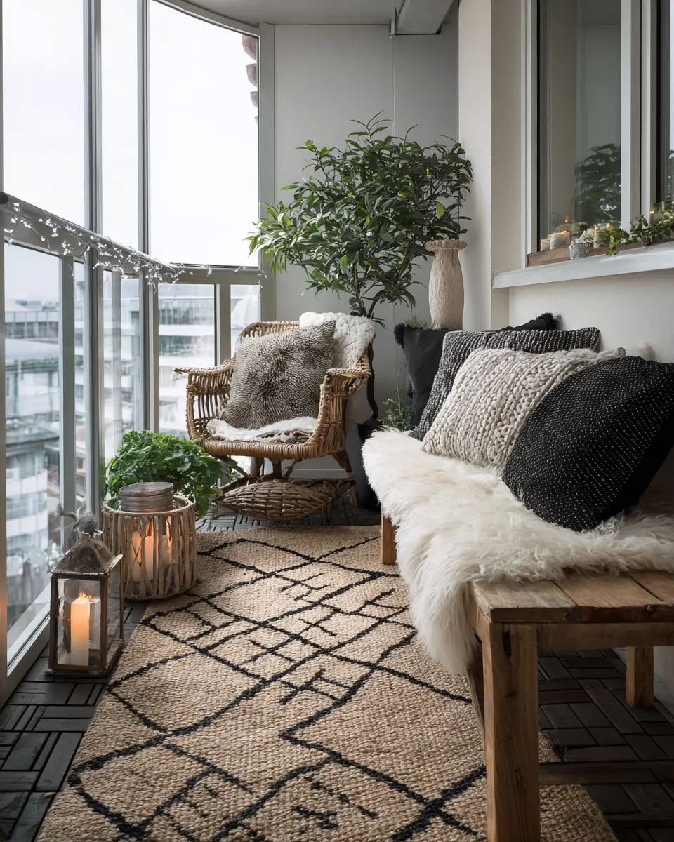 Moody Scandinavian Balcony Decor Ideas