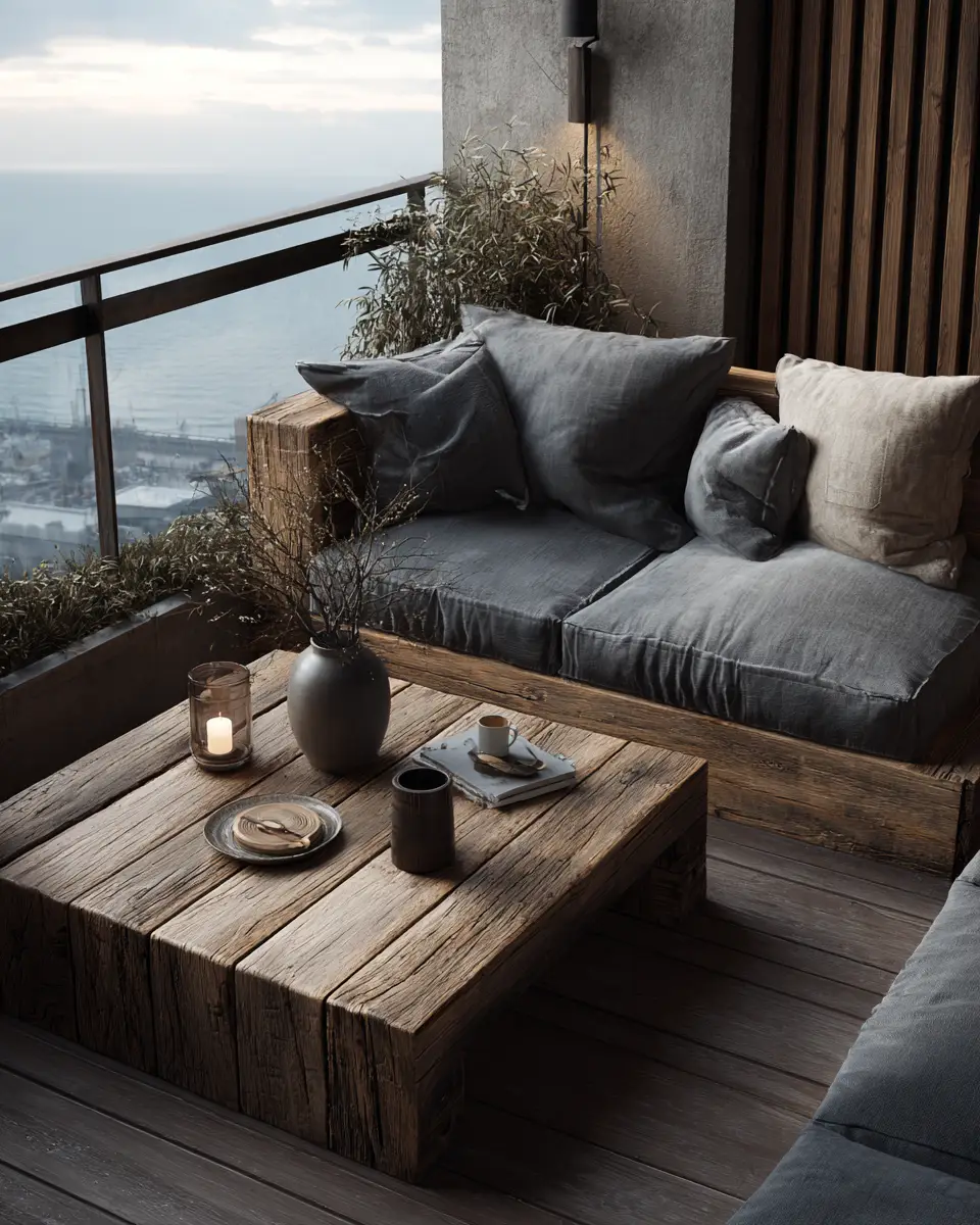 Moody Scandinavian Balcony Decor Ideas