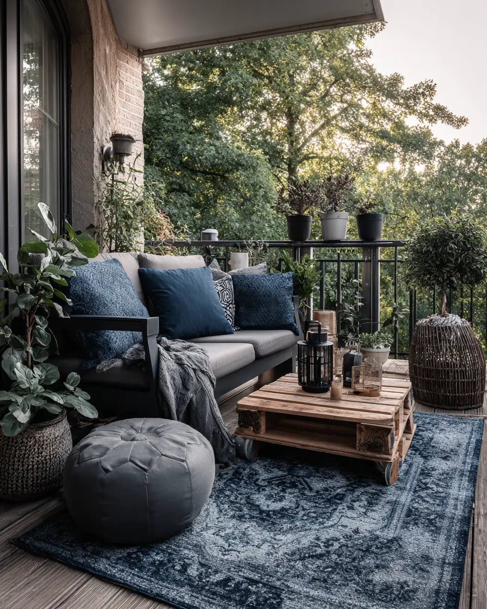 Moody Scandinavian Balcony Decor Ideas