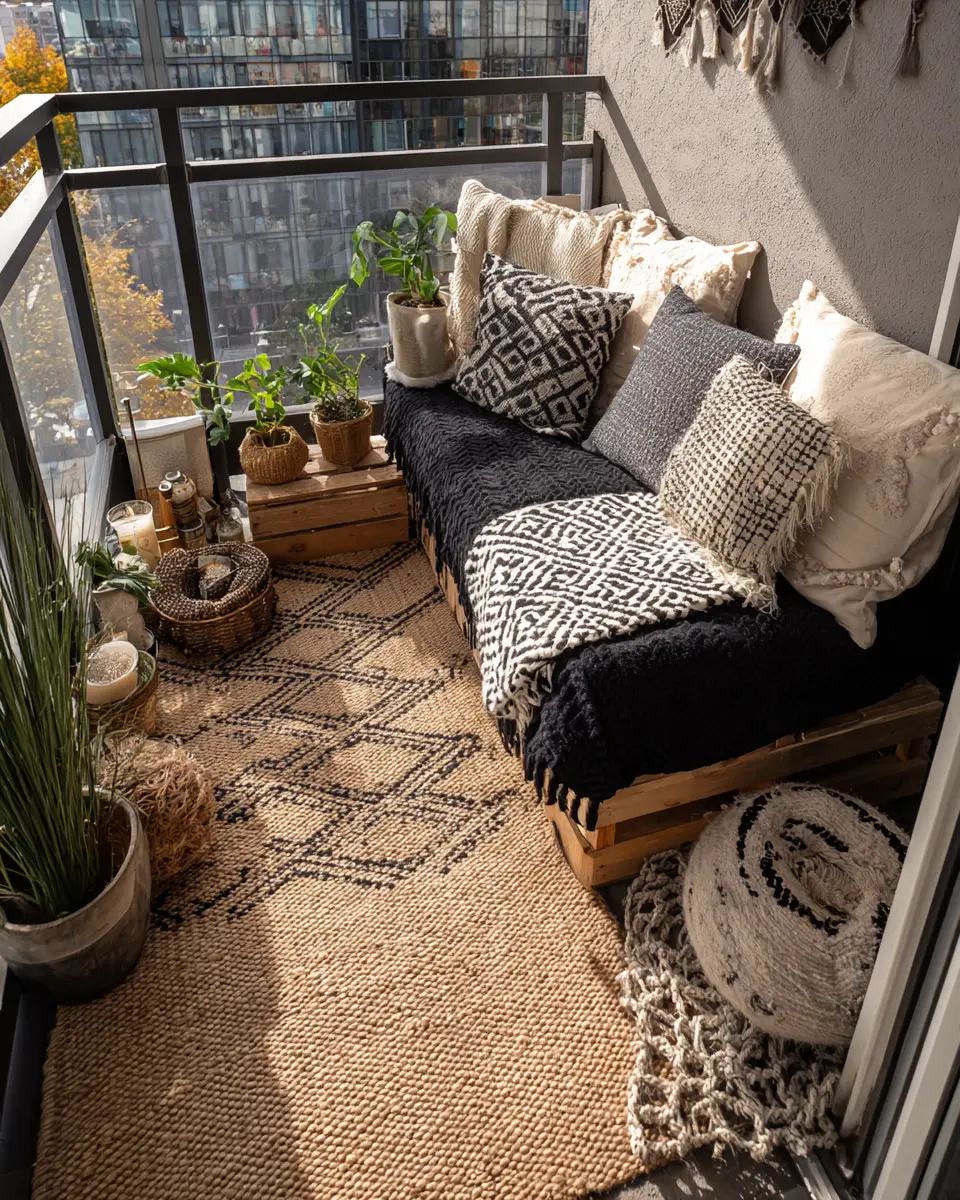 Moody Scandinavian Balcony Decor Ideas