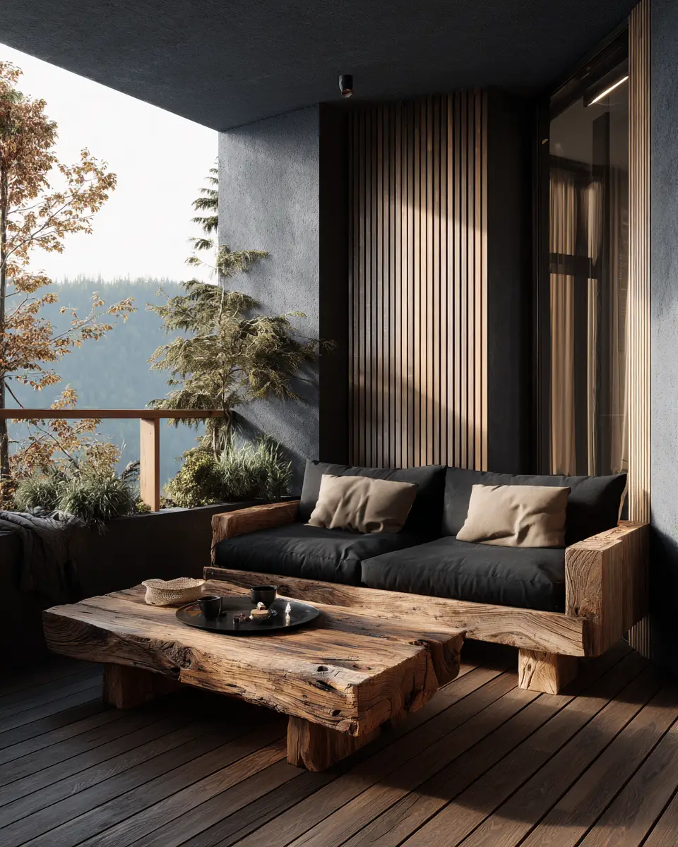 Moody Scandinavian Balcony Decor Ideas