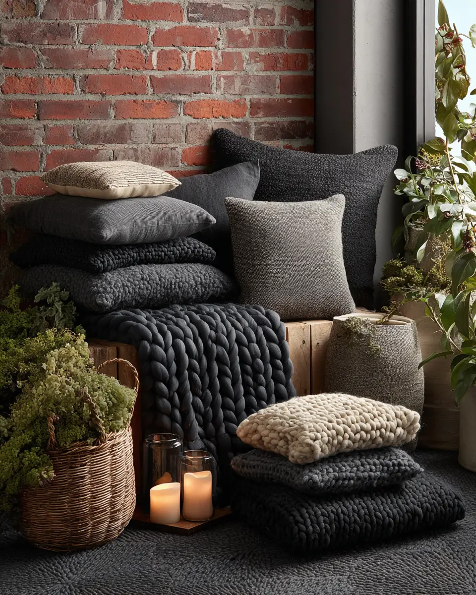 Moody Scandinavian Balcony Decor Ideas