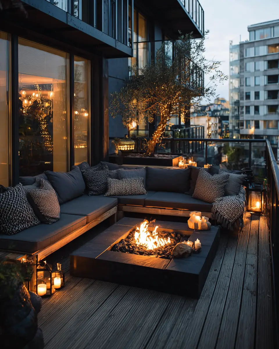 Moody Scandinavian Balcony Decor Ideas