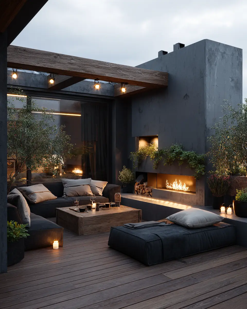 Moody Scandinavian Balcony Decor Ideas