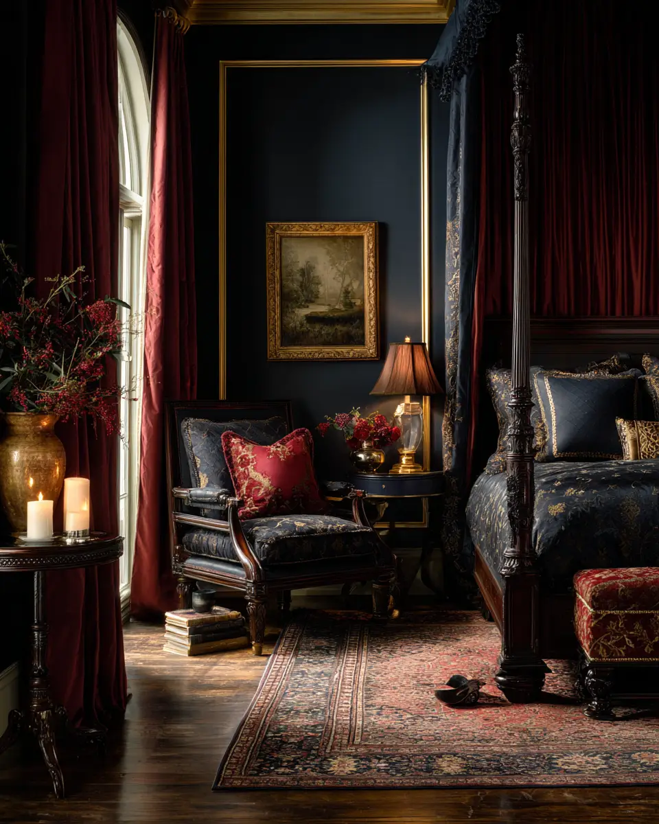Moody Traditional Bedroom Decor Ideas