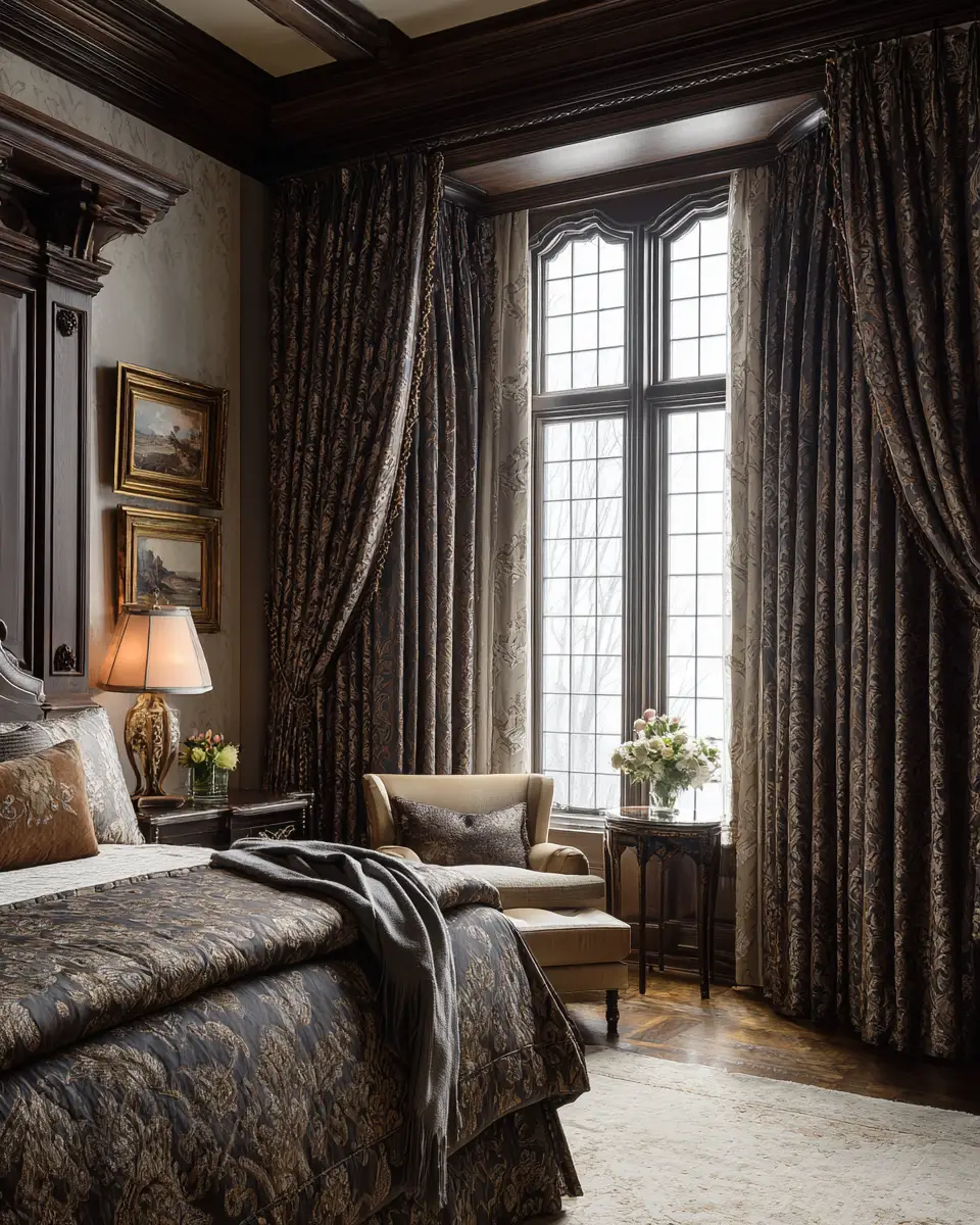 Moody Traditional Bedroom Decor Ideas