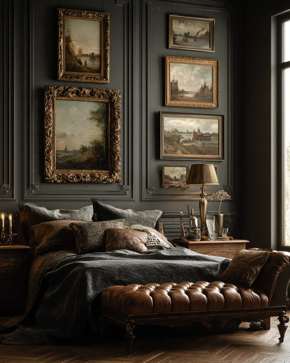 Moody Traditional Bedroom Decor Ideas