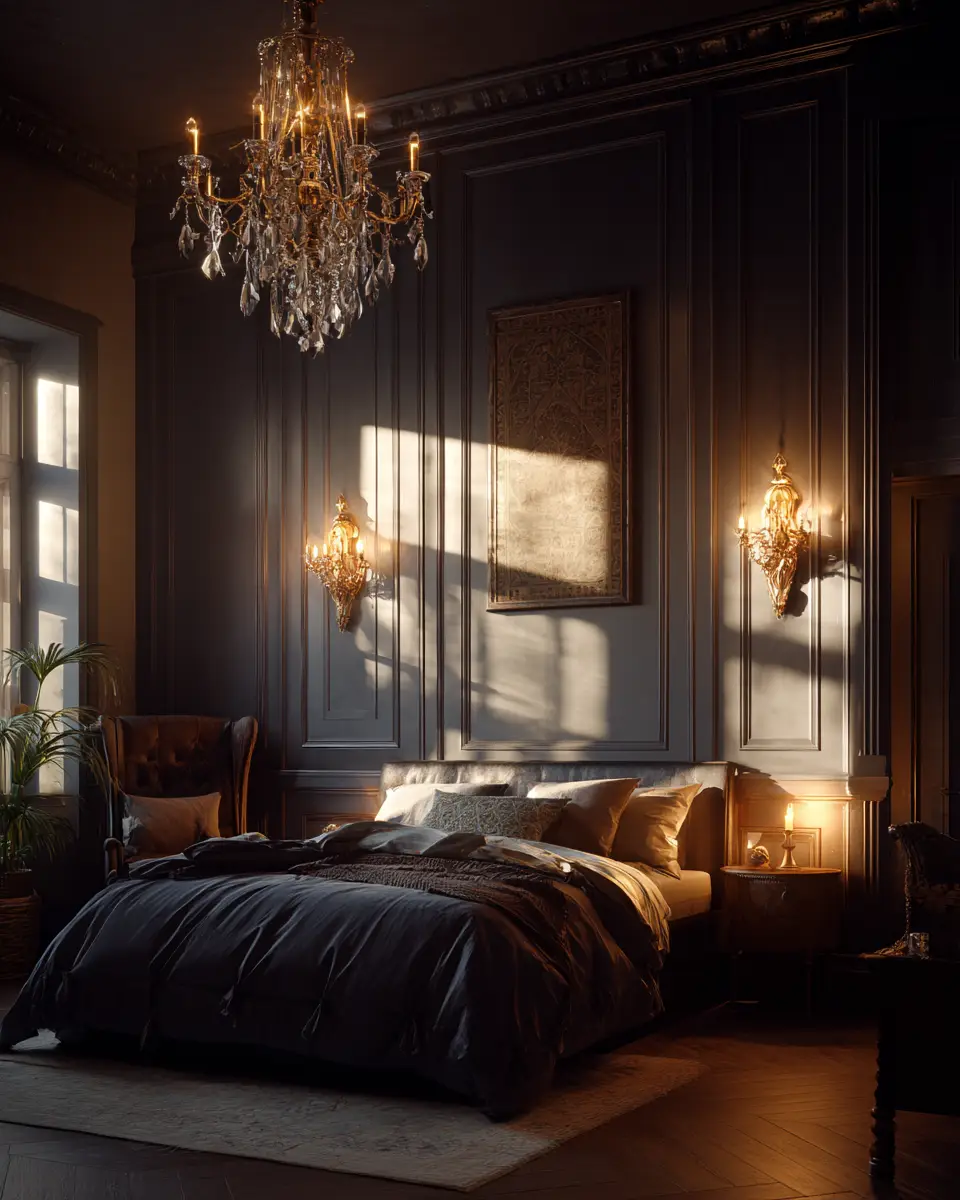 Moody Traditional Bedroom Decor Ideas