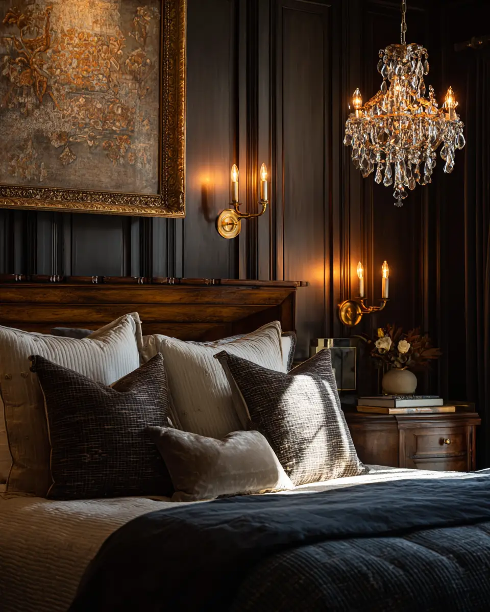 Moody Traditional Bedroom Decor Ideas