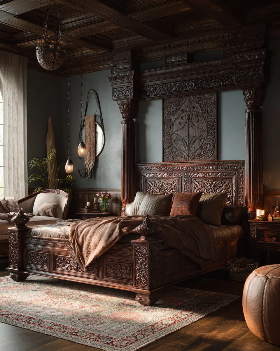 Moody Traditional Bedroom Decor Ideas
