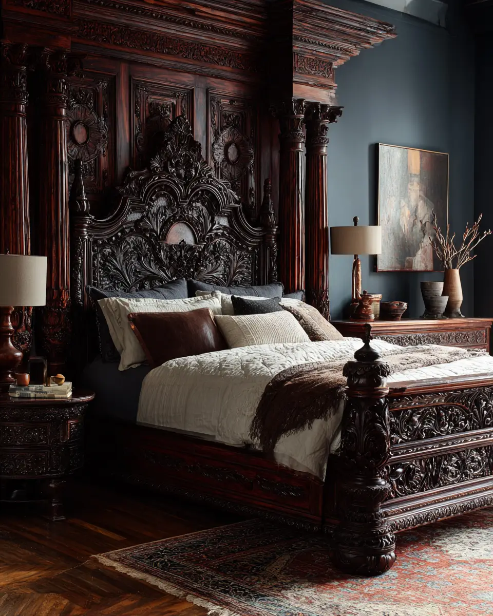 Moody Traditional Bedroom Decor Ideas