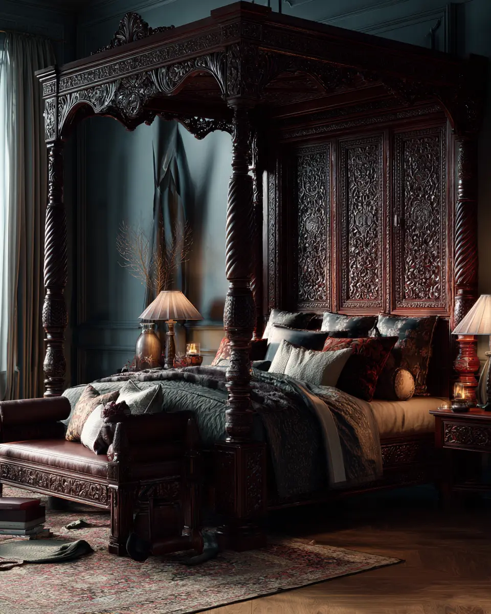 Moody Traditional Bedroom Decor Ideas