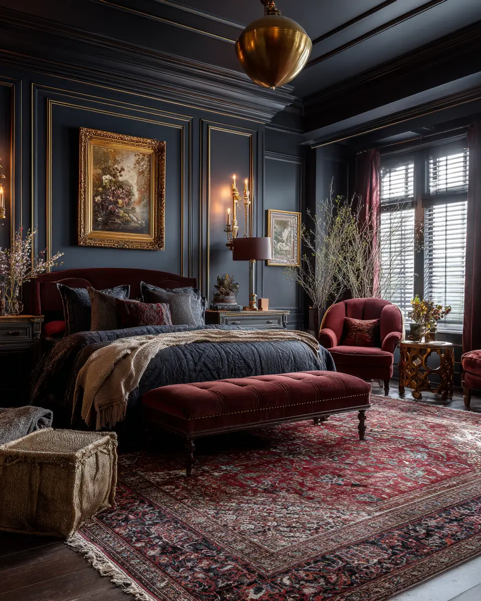Moody Traditional Bedroom Decor Ideas