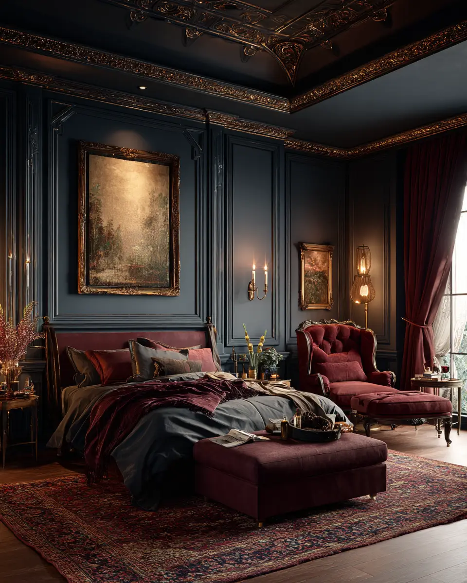 Moody Traditional Bedroom Decor Ideas