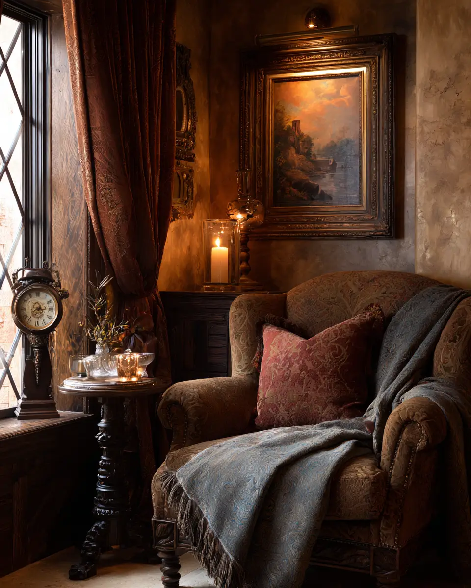 Moody Traditional Living Room Decor Ideas