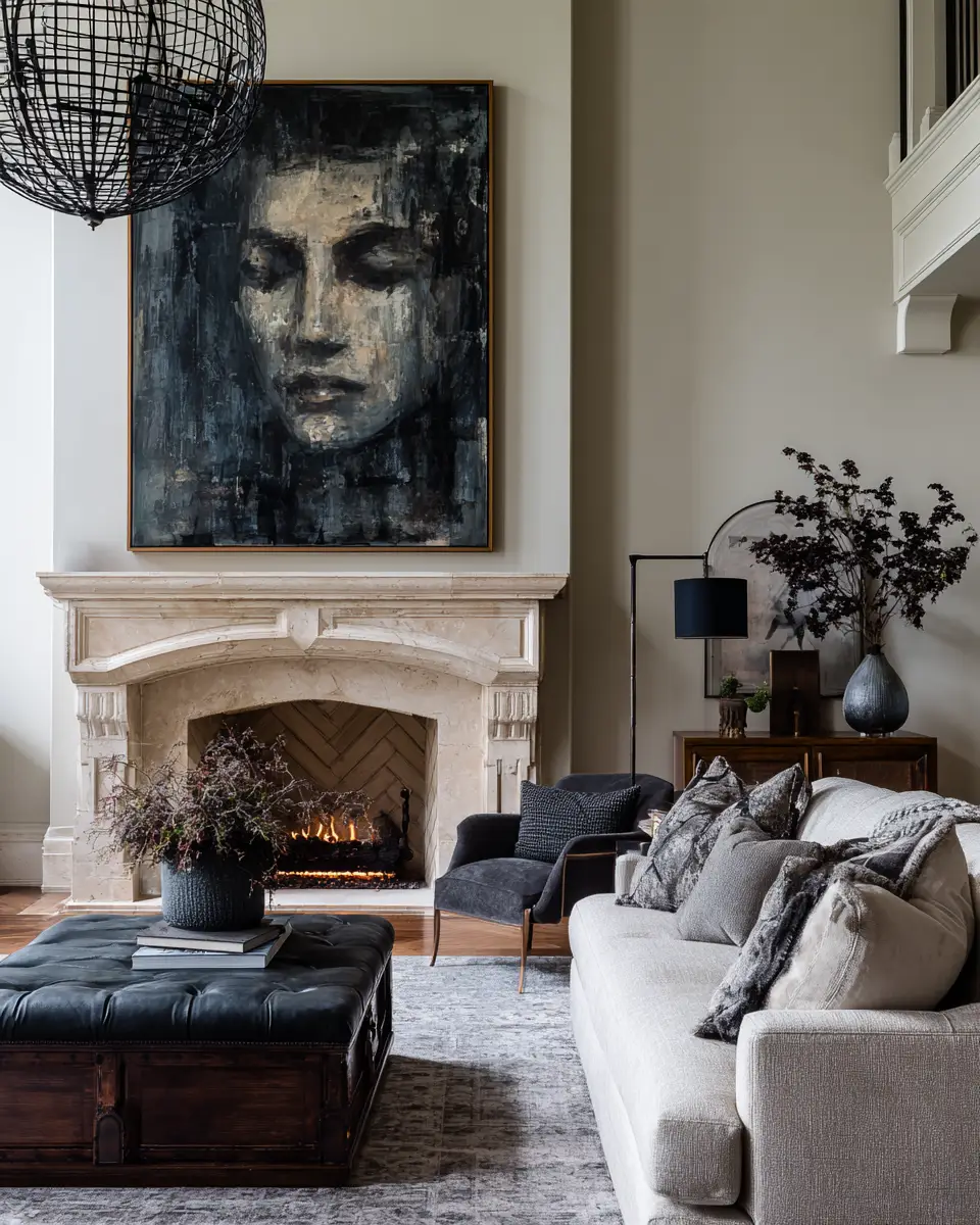 Moody Traditional Living Room Decor Ideas