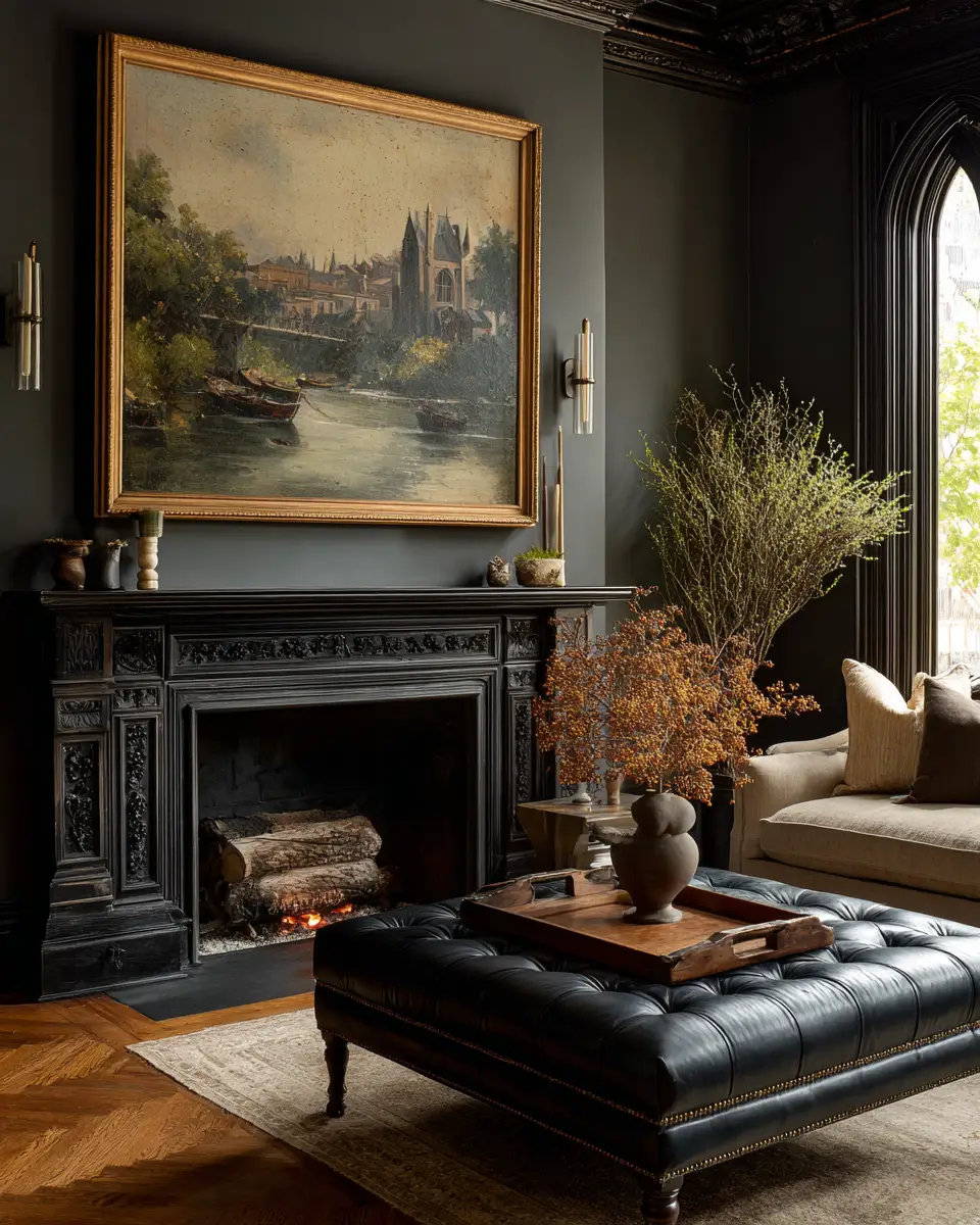 Moody Traditional Living Room Decor Ideas