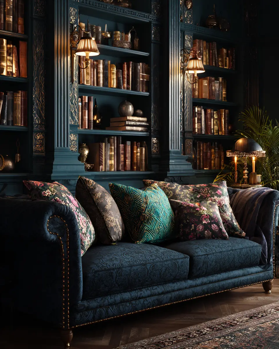 Moody Traditional Living Room Decor Ideas