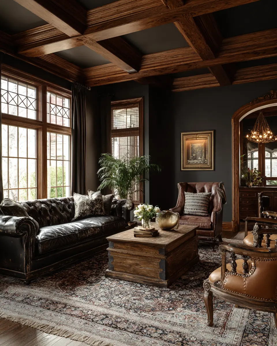 Moody Traditional Living Room Decor Ideas