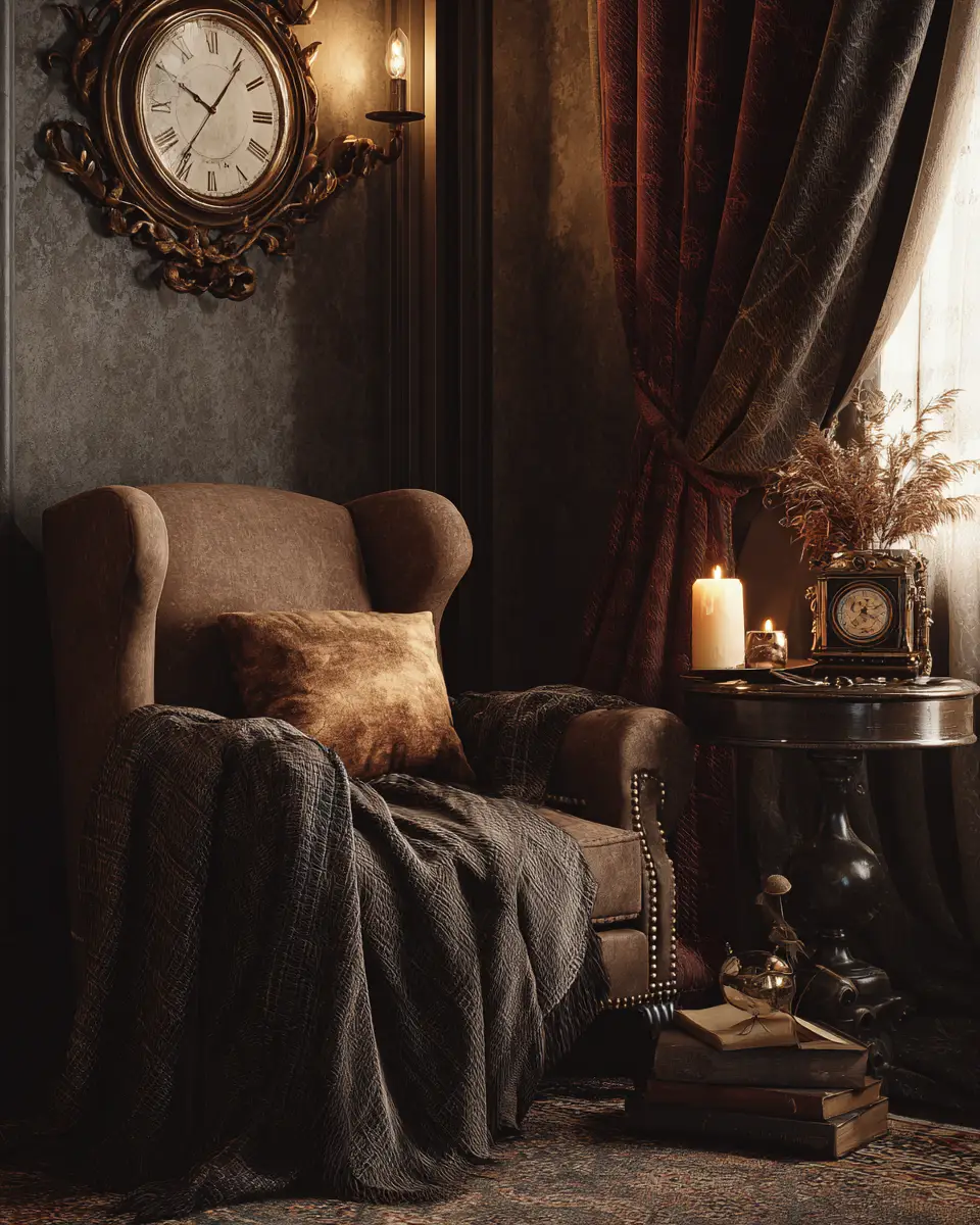 Moody Traditional Living Room Decor Ideas