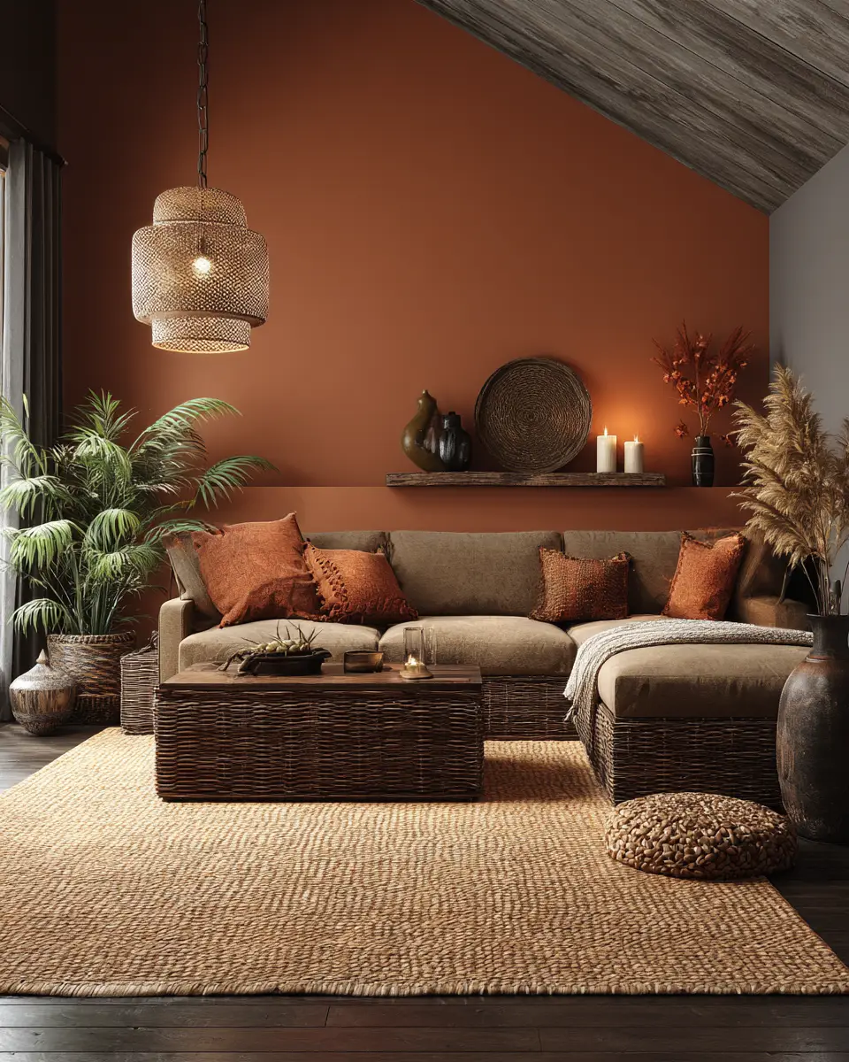 Moody Tropical Living Room Decor Ideas